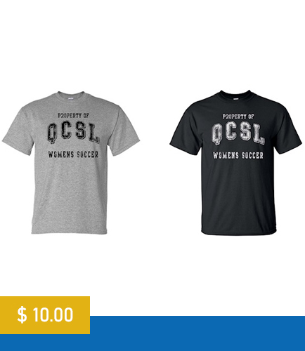 >qcsl varsity women soccer- t-shirt